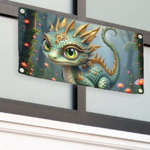 Auren – Little Emerald Forest Dragon  Banner