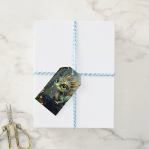 Auren – Little Emerald Forest Dragon Gift Tags