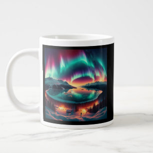 Aureola Borealis in Alaska Large Coffee Mug