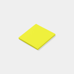 Aureolin (solid colour)  post-it notes