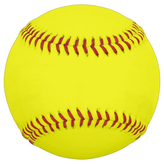 Aureolin (solid colour)  softball (Front)