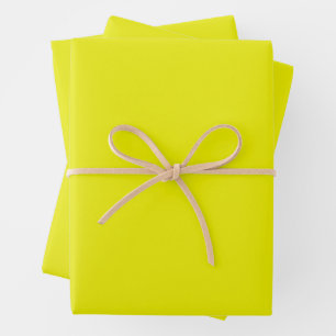 Aureolin (solid colour)  wrapping paper sheet