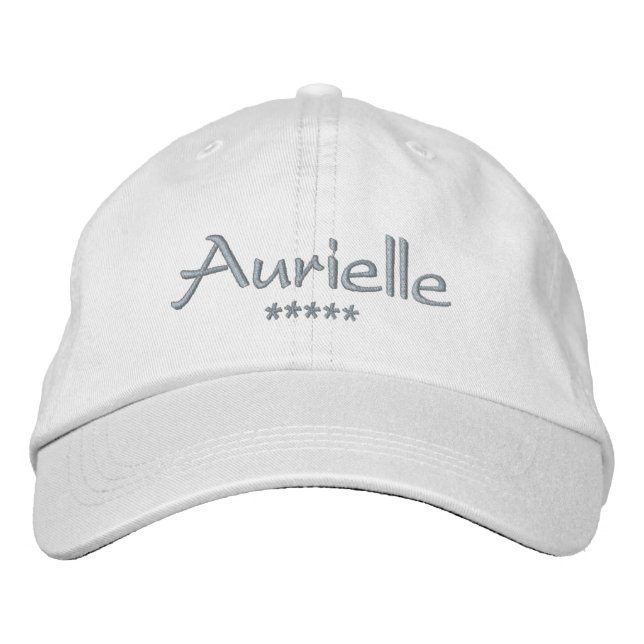 Aurielle Name Embroidered Hat (Front)