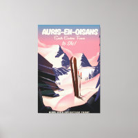 AURIS-EN-OISANS France ski poster