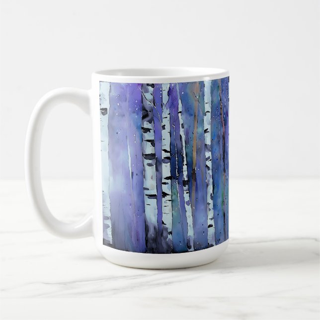 Aurora Among the Birch         Coffee Mug (Left)