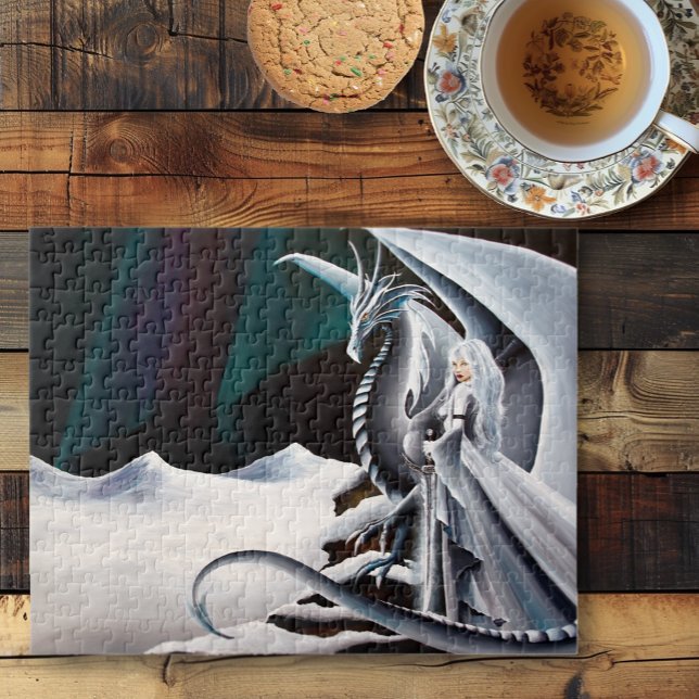 Aurora and Dragon Jigsaw Puzzle (Creator Uploaded)