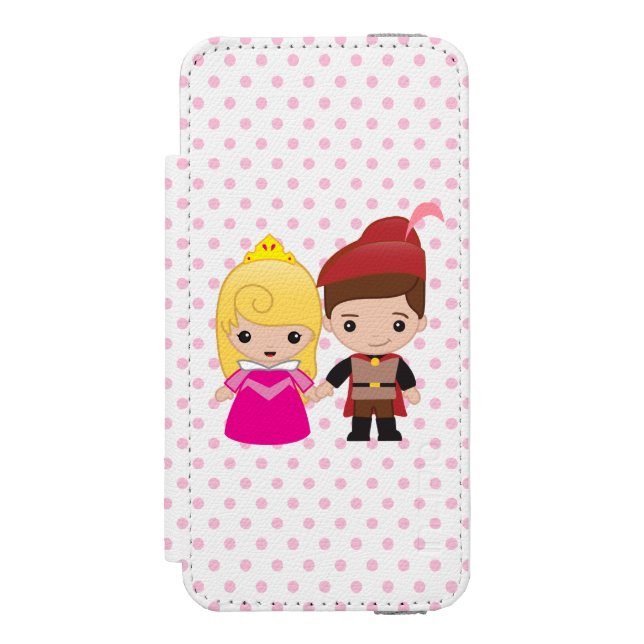 Aurora and Prince Philip Emoji Incipio iPhone Wallet Case (Folio Front)