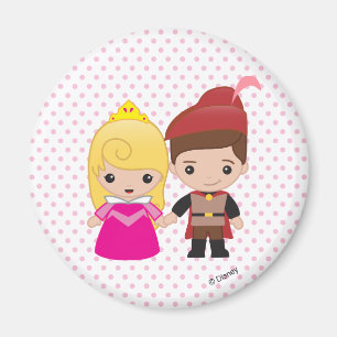 Aurora and Prince Philip Emoji Magnet