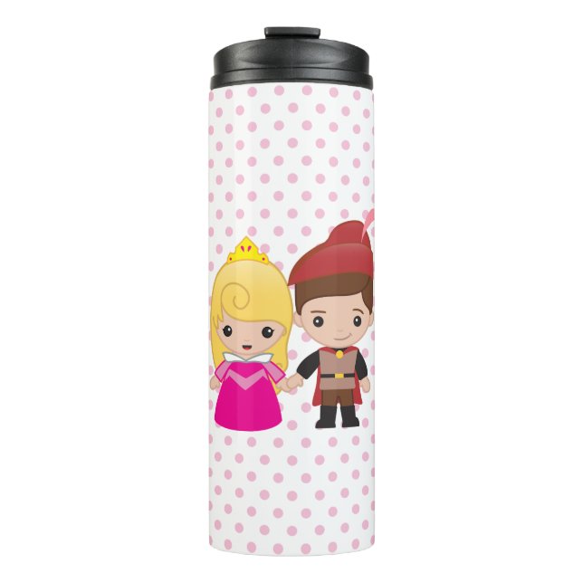 Aurora and Prince Philip Emoji Thermal Tumbler (Front)