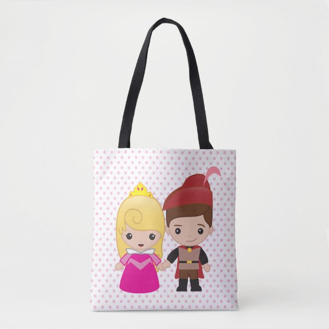 Aurora and Prince Philip Emoji Tote Bag (Front)