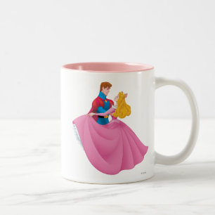 Aurora and Prince Phillip Dancing Two-Tone Coffee Mug