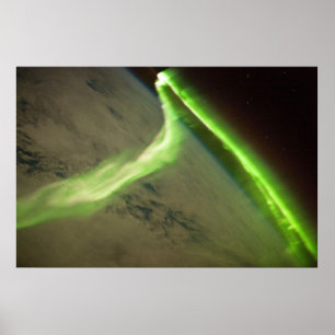 Aurora Australis from International Space Station Poster