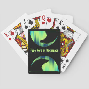 Aurora Bear Cards Personalized Bear Playing Cards
