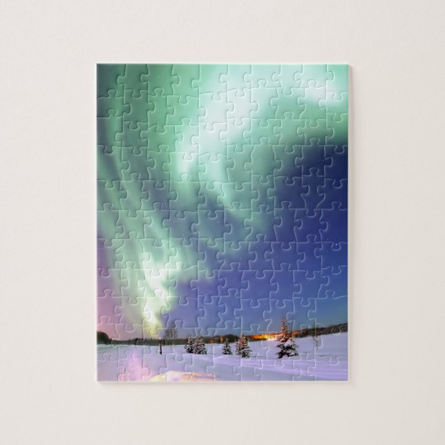 Aurora - Beautiful Northern Lights Jigsaw Puzzle (Vertical)