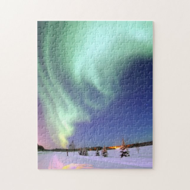 Aurora - Beautiful Northern Lights Jigsaw Puzzle (Vertical)