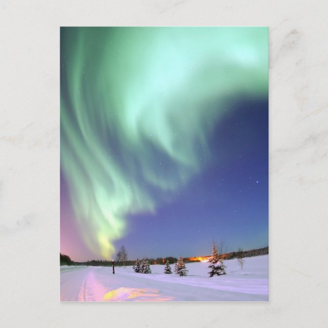 Aurora - Beautiful Northern Lights Postcard (Front)
