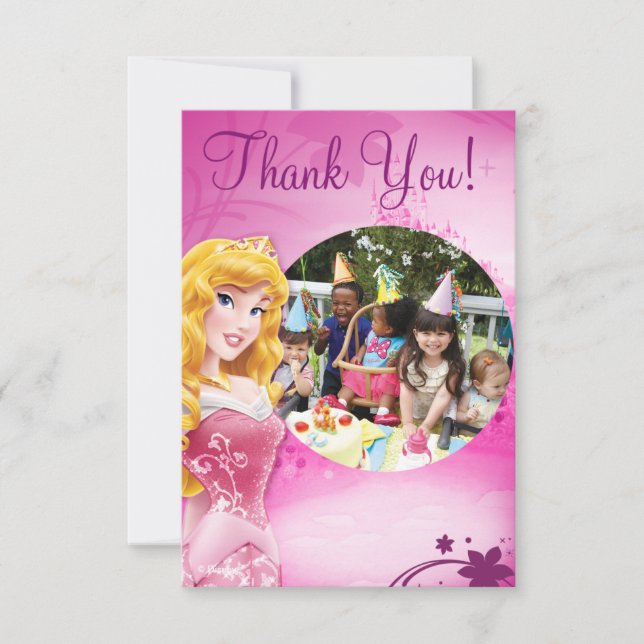 Aurora Birthday Thank You Cards (Front)