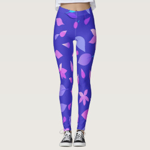 Aurora Bloom: Soft gradients with flower petals Leggings