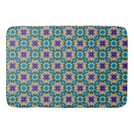 Aurora Blossom Tapestry Bath Mat