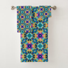 Aurora Blossom Tapestry Bath Towel Set