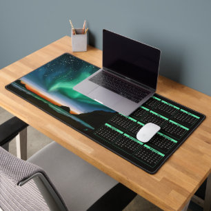 Aurora Borealis - 2027 Yearly Calendar Desk Mat