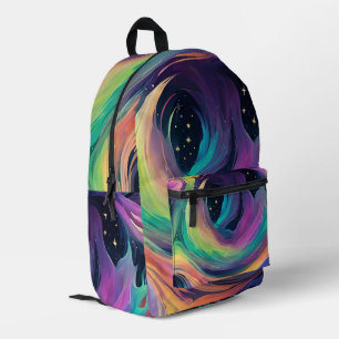 Aurora Borealis Abstract Backpack