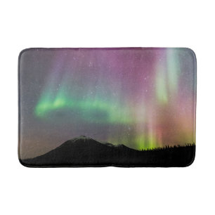 Aurora Borealis   Alaska Brooks Range, Alaska Bath Mat