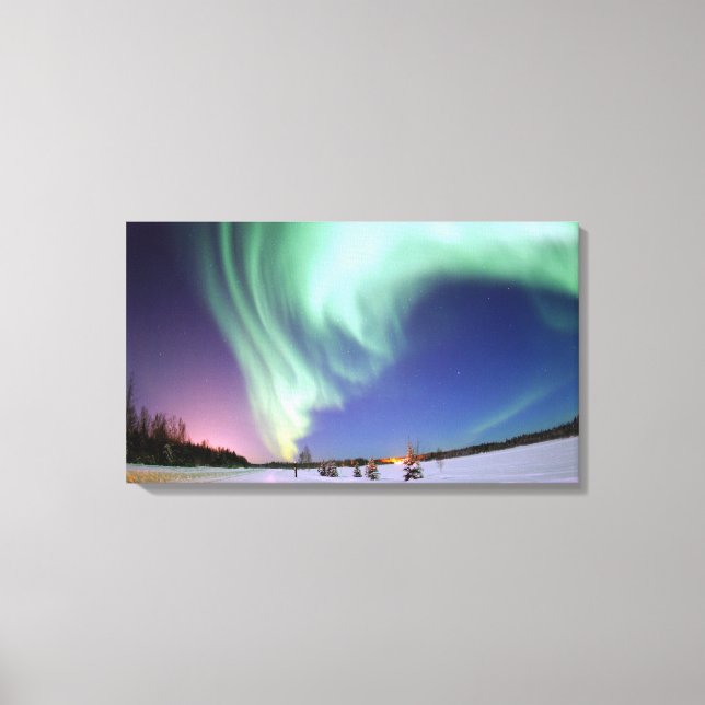 AURORA BOREALIS ALASKA CANVAS PRINT (Front)