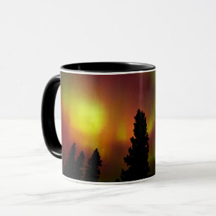 Aurora Borealis and Trees Mug