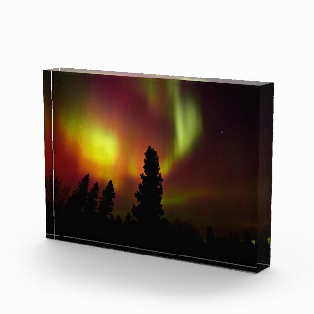 Aurora Borealis and Trees Photo Block (Right)
