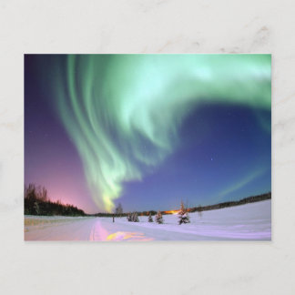 Aurora Borealis,  Arctic Circle Postcard