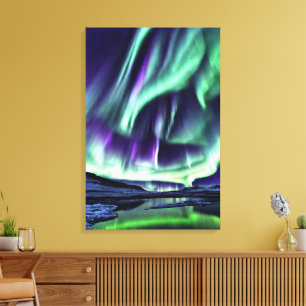Aurora Borealis Art Canvas Print