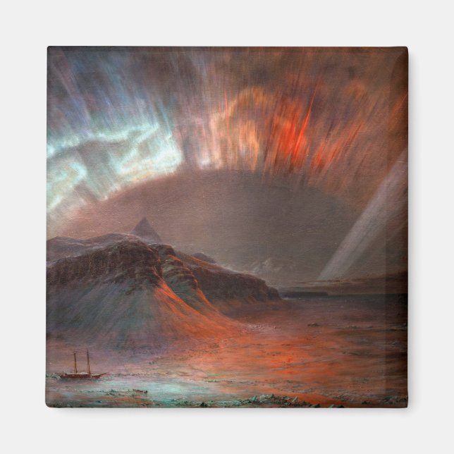Aurora Borealis by Frederic Edwin Church Magnet (Front)