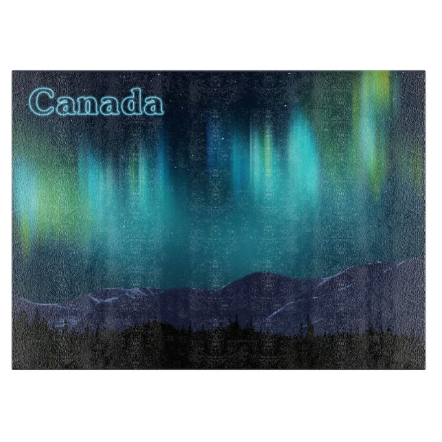 Aurora Borealis - Canada Cutting Board (Front)