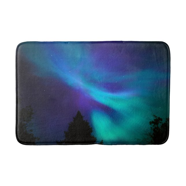Aurora Borealis | Canada Ontario Sudbury Bath Mat (Front)