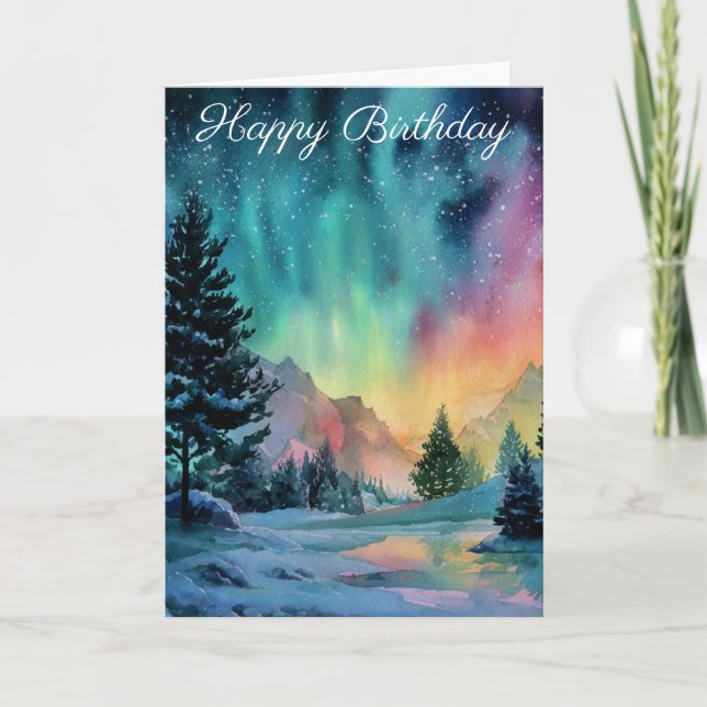 Aurora Borealis Card (Front)