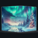 aurora borealis/Christmas/Winter Binder<br><div class="desc">hint of Christmas</div>
