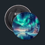 aurora borealis/Christmas/Winter Bottle Opener<br><div class="desc">hint of Christmas</div>