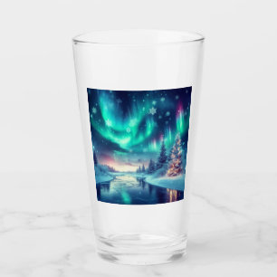 aurora borealis/Christmas/Winter Glass