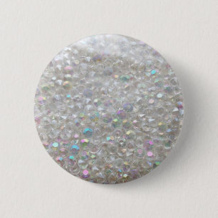 Aurora Borealis Crystals Image 2 Inch Round Button