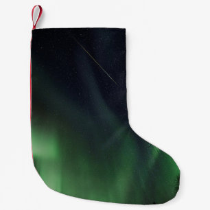 AURORA BOREALIS DURING NIGHT TIME SMALL CHRISTMAS STOCKING