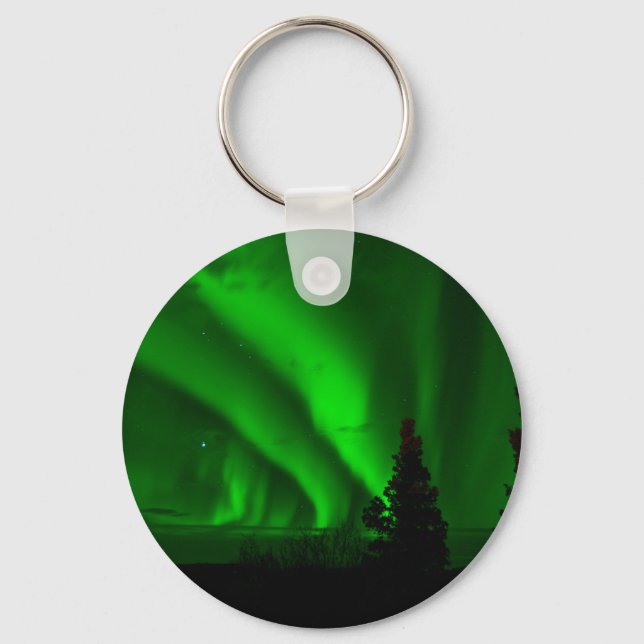 aurora-borealis green keychain (Front)