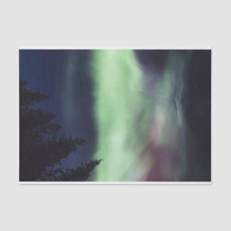 Aurora borealis in Finnish Lapland Tissue Paper