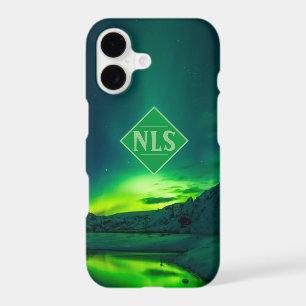 Aurora Borealis in the Night Sky. Northern Lights