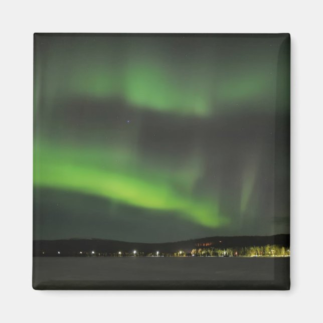 Aurora borealis in the sky magnet (Front)