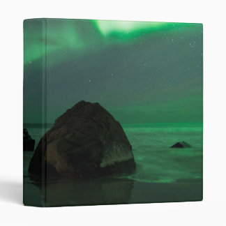 Aurora Borealis | Lofoten Beach Norway Binder