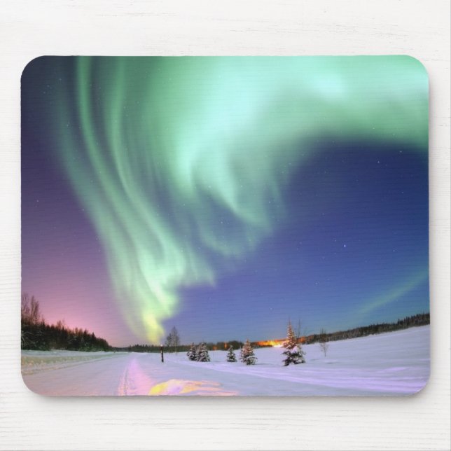 Aurora borealis Mousepad (Front)
