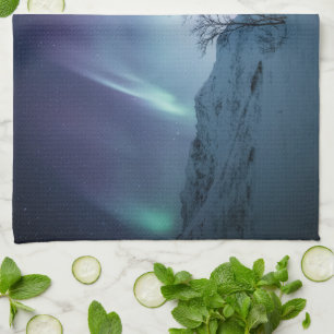 Aurora Borealis Night Kitchen Towel