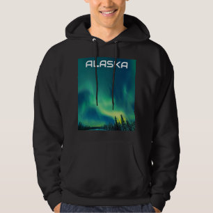 Aurora Borealis Northern lights Alaska sky night H Hoodie