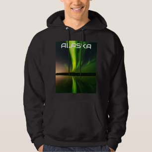 Aurora Borealis Northern lights Alaska sky night   Hoodie